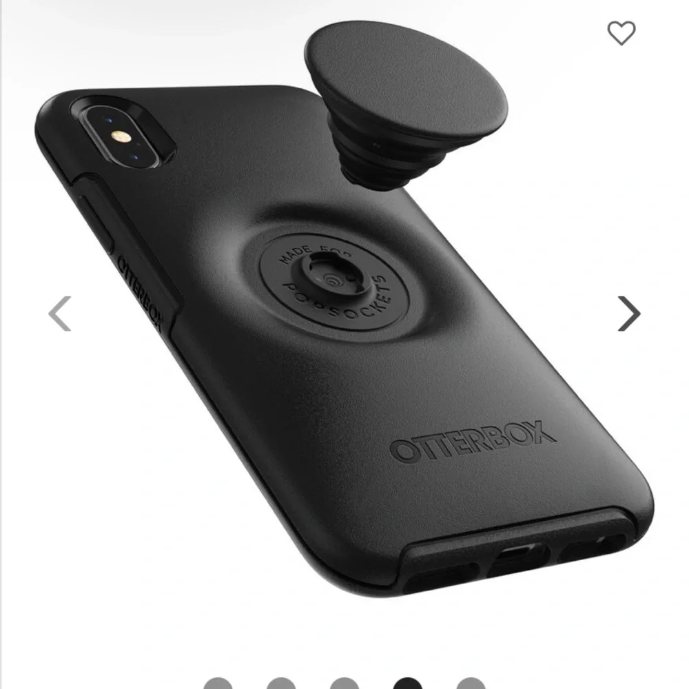 Like New Otterbox Case iPhone X/Xs Case Otter+ Pop Socket Symmetry Series Black